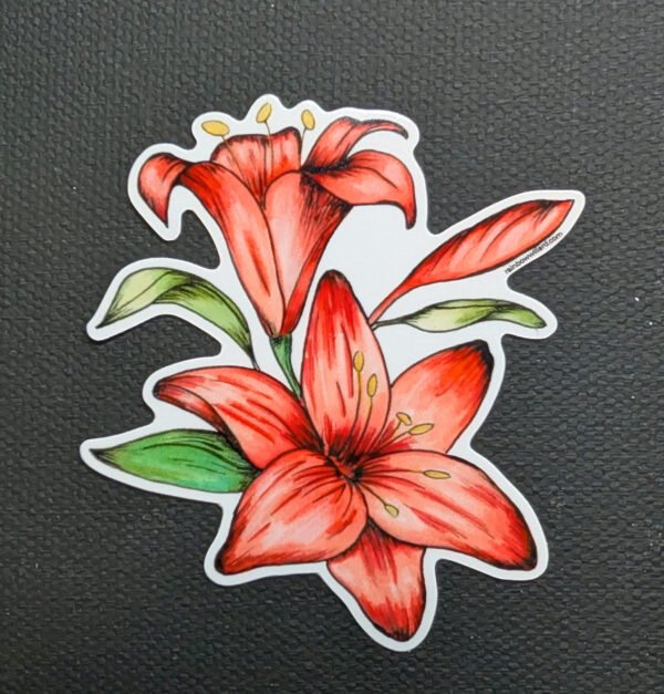 Tiger Lily Vinyl Sticker