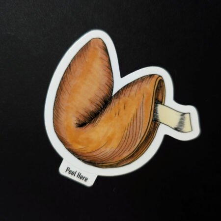 Fortune Cookie Vinyl Sticker