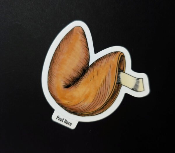 Fortune Cookie Vinyl Sticker