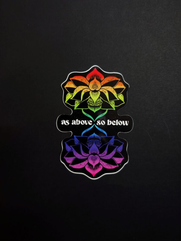 As Above So Below Vinyl Sticker