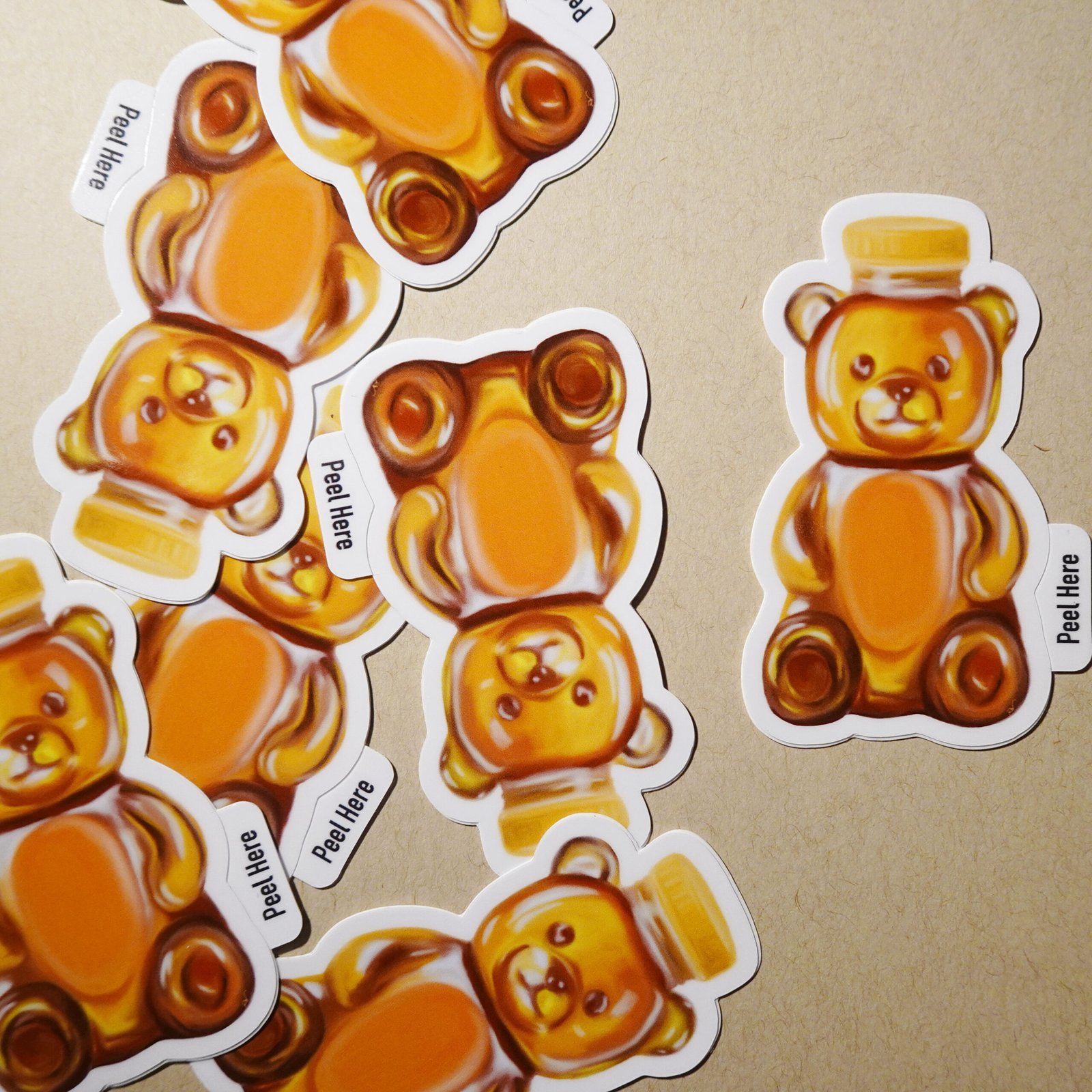 Honey Bear Vinyl Sticker