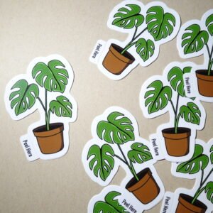 Monstera Plant Vinyl Sticker
