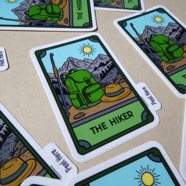 The Hiker Vinyl Sticker - Image 2