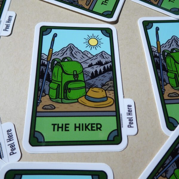 The Hiker Vinyl Sticker - Image 3