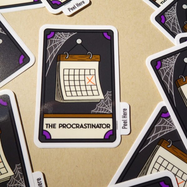 The Procrastinator Vinyl Sticker