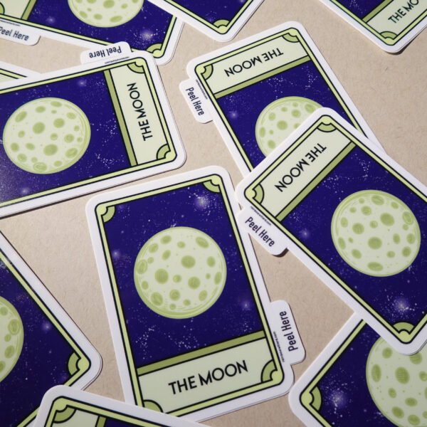 The Moon Vinyl Sticker - Image 3