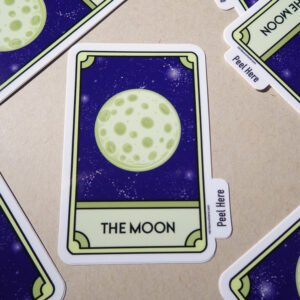 The Moon Vinyl Sticker