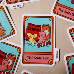 The Snacker Vinyl Sticker