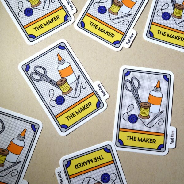 The Maker Vinyl Sticker - Image 2