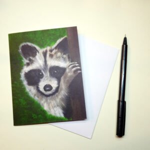 Raccoon Greeting Card