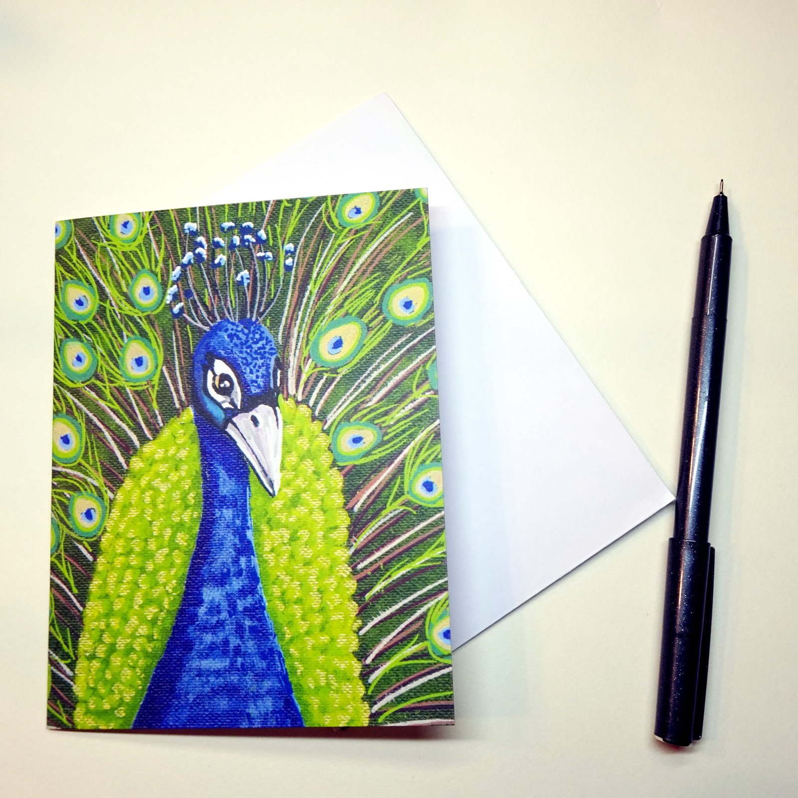 Peacock Greeting Card