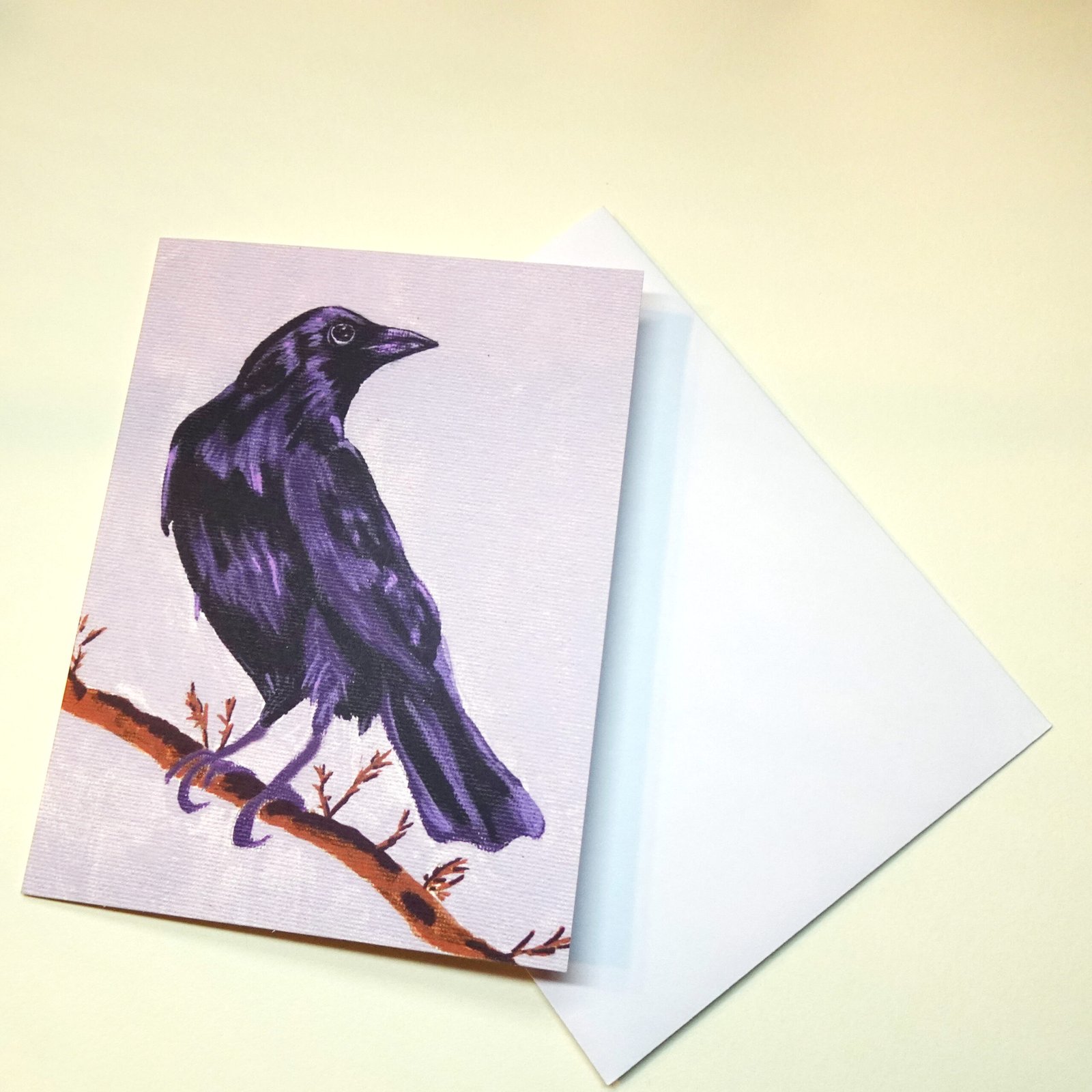 Crow Greeting Card