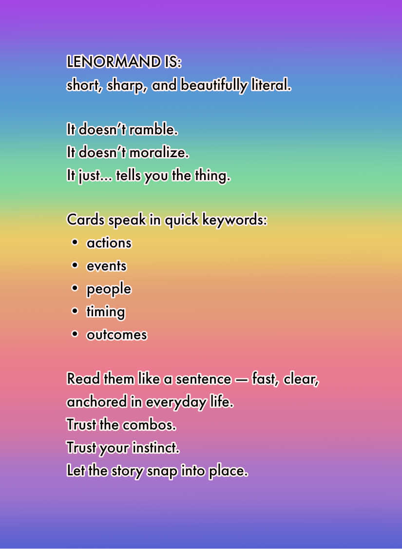 Memory Lane Lenormand Deck - Image 3