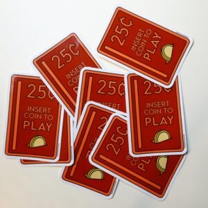 Insert Coin To Play Deluxe Tarot Sticker