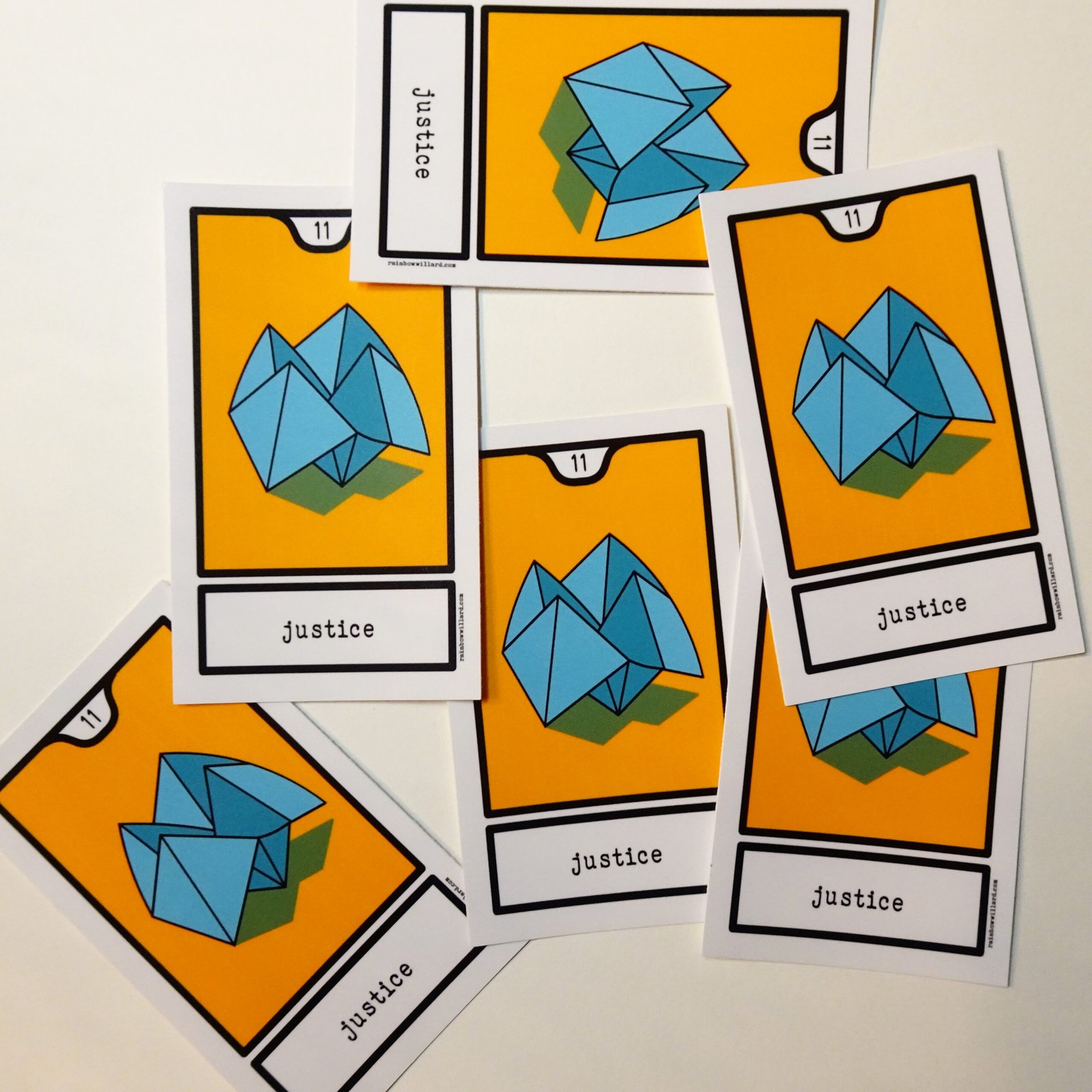 Justice Deluxe Tarot Sticker