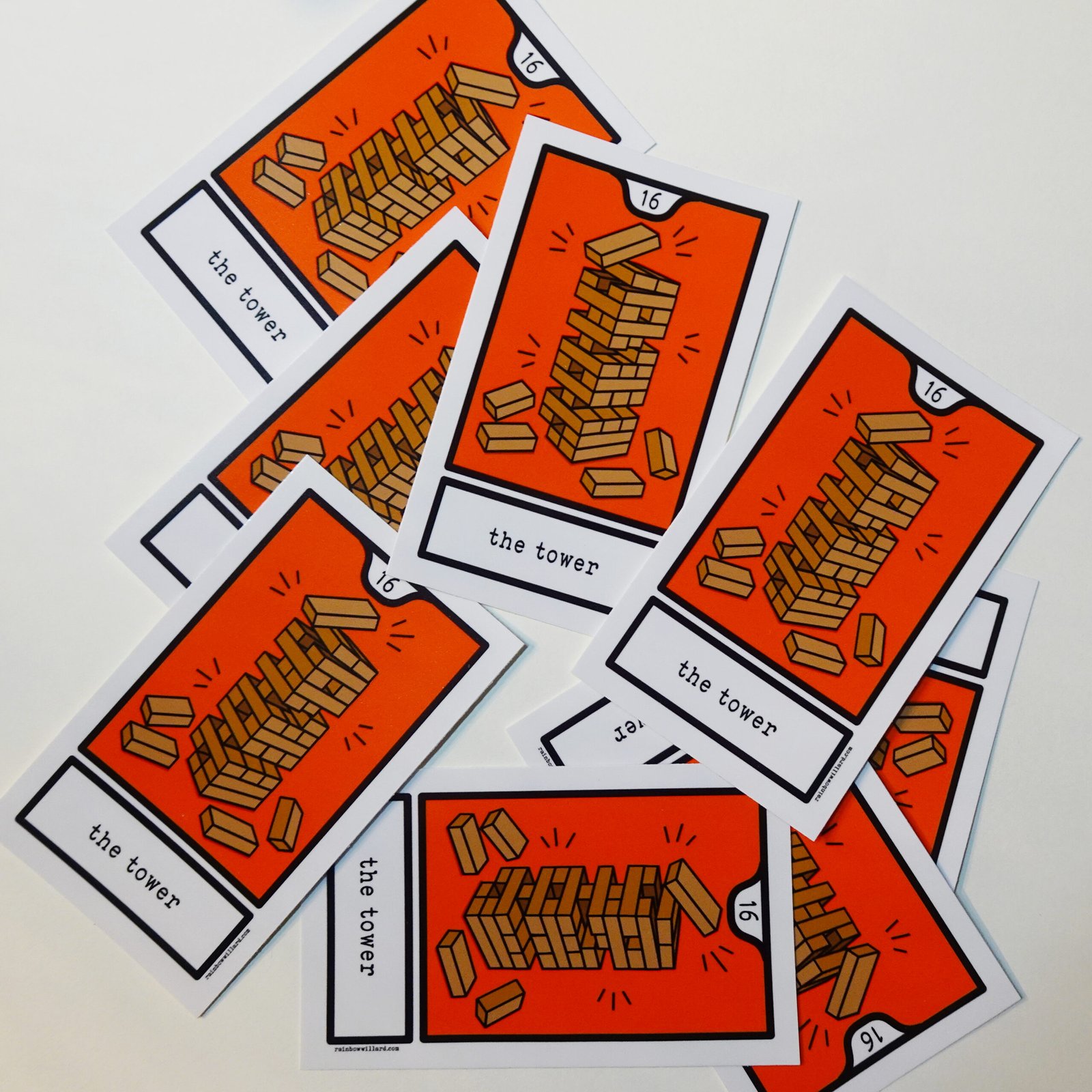 The Tower Deluxe Tarot Sticker