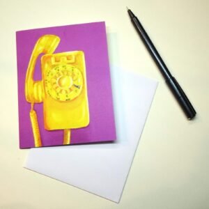 Telephone Art Card