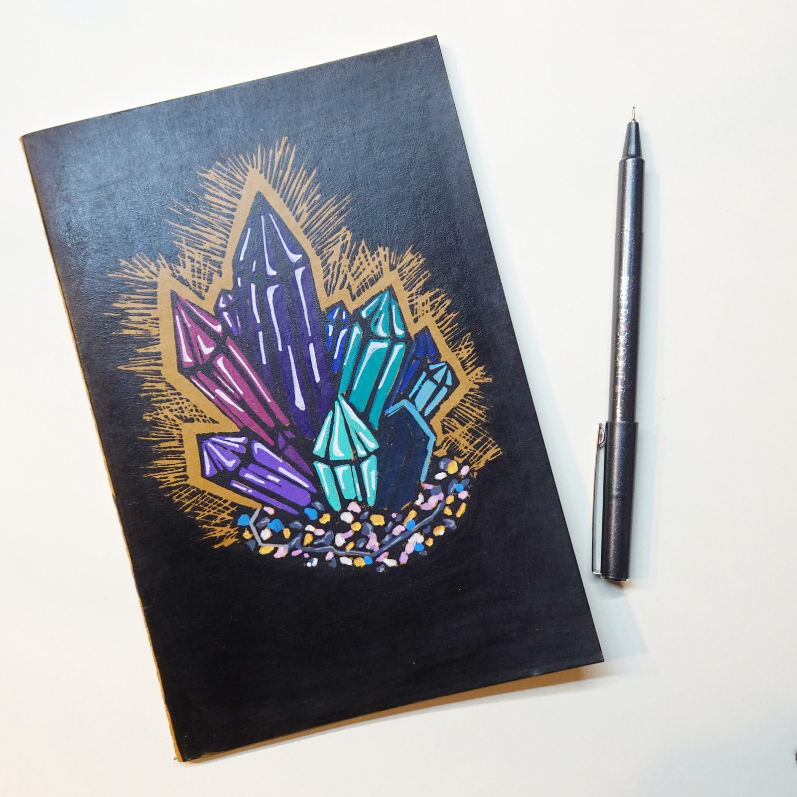 Linocut Hand-Printed Journals