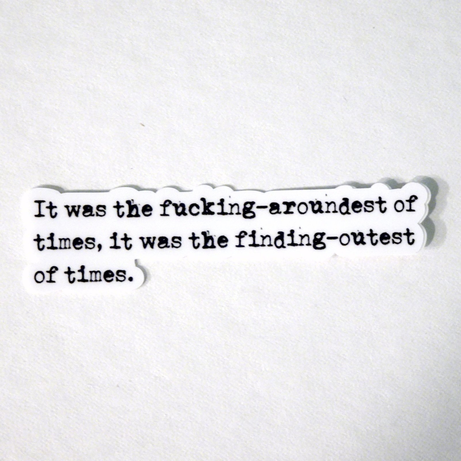 Finding Out Sticker